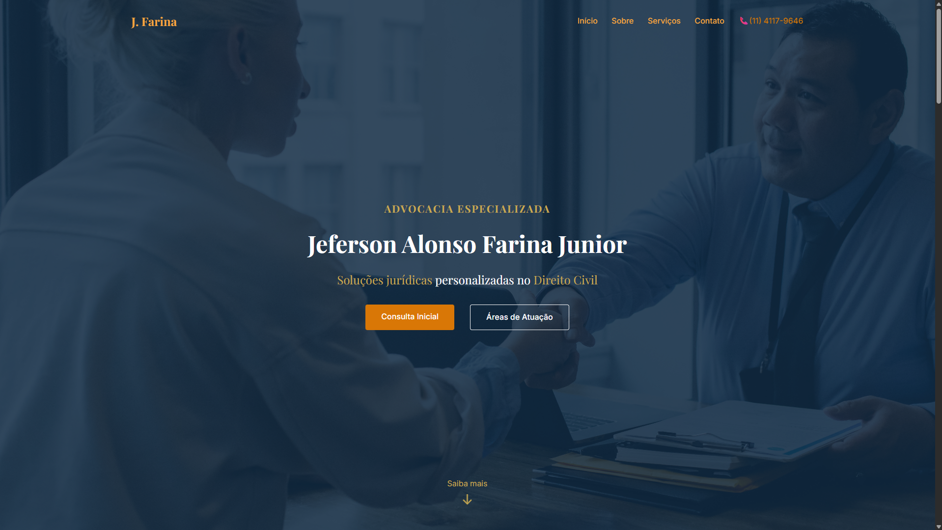 Landing Page Jeferson Farina